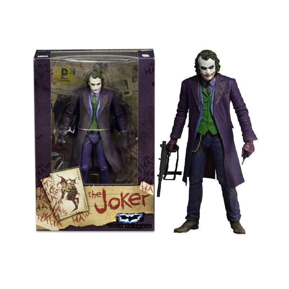 Joker Neca The Heath Ledger Comics Collectible Batman Figure Knight 7" Dark