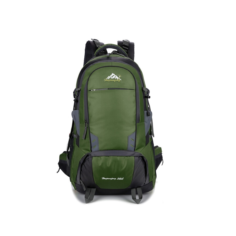 (Army Green)Sac à Dos Camping 50L Voyage Extérieur Sac Randonnée Sac à Dos Imperméable Grande Capacité