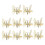 10pcs 3d Movable Butterfly Hair ClipsGold 1