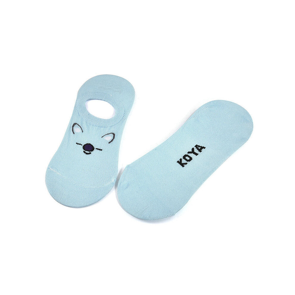 (KOYA)Pour filles chaussettes chaudes Kpop Bts Bangtan garçons couleur pure chaussettes courtes cadeaux soutien