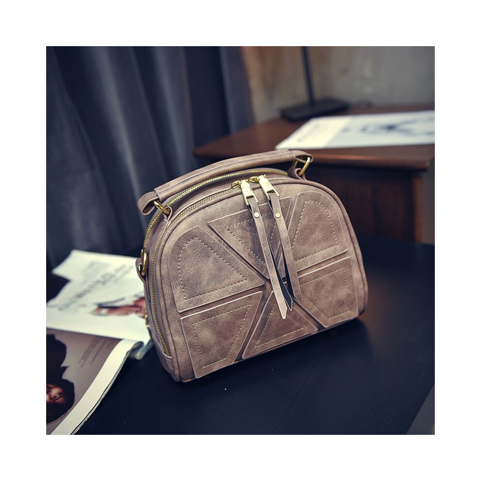 (Pink)Sac à bandoulière mode femme fourre-tout messager bandoulière hobo sac à main sacoche