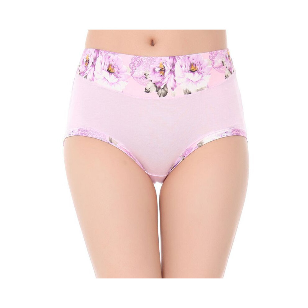 (Pink)Sous vêtement sexy femme modal culotte slip floral sexy garçon
