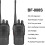 2PCS BF-888s Walkie Talkie Long Range for Adults with Earpieces 3
