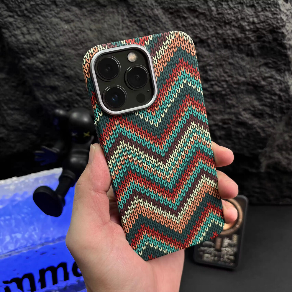 (5, For Iphone 16 Pro) Carbon Fiber Braided Texture Phone Case For Iphone 16 15 14 13 Pro Max 5065409391925