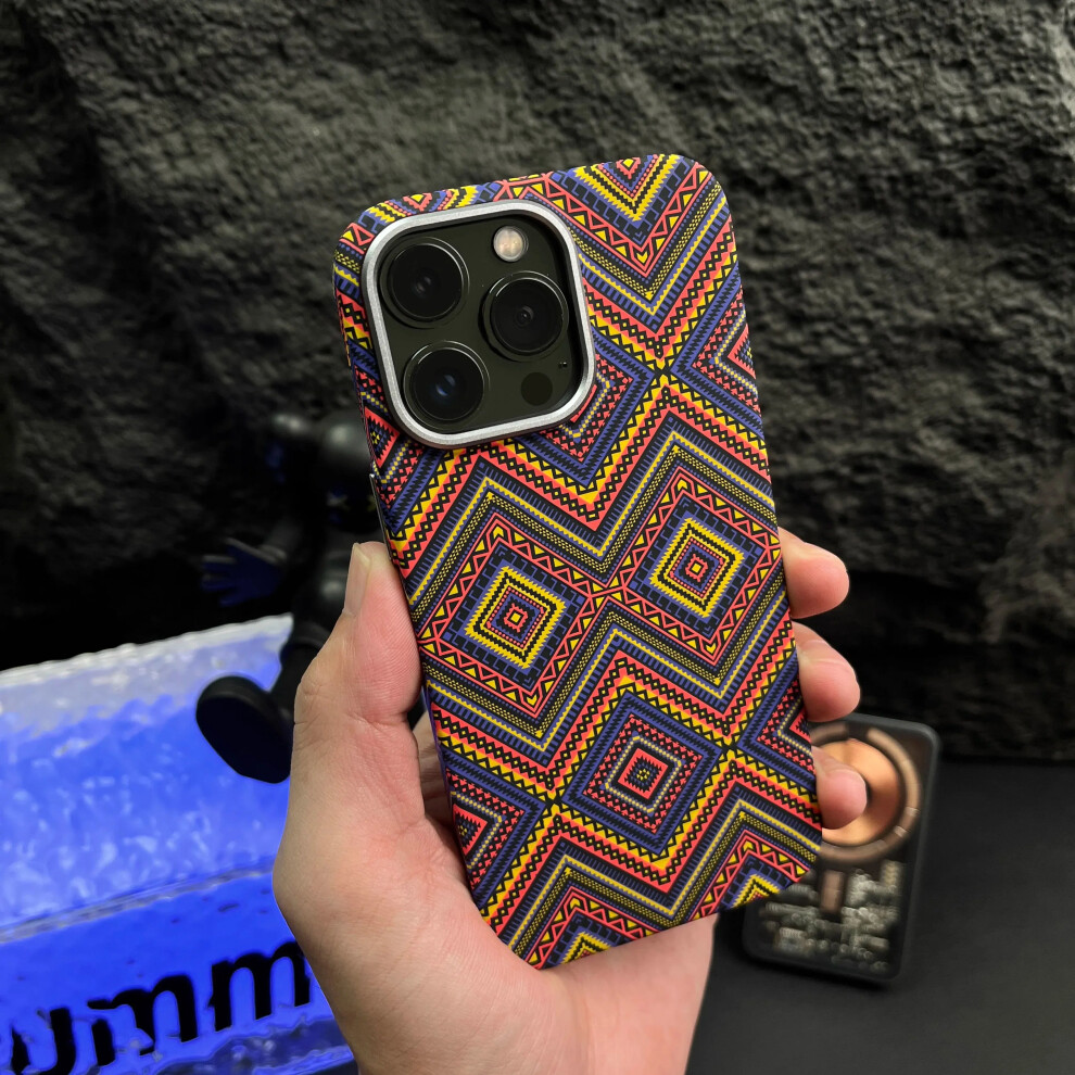 (1, For Iphone 16 Pro) Carbon Fiber Braided Texture Phone Case For Iphone 16 15 14 13 Pro Max 7292907486152