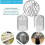 4 gutter filters in flexible aluminum,  8 cm, grid, wire mesh, windshield filter, strainer, leaf guard, gutter cover 17