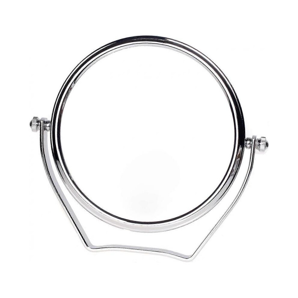 10x magnifying makeup mirror, 6-inch compact cosmetic mirror, chrome, 360 rotating, high-quality table mirror, TKD3102-10x-image-OPC-PGXW7R6-NEW