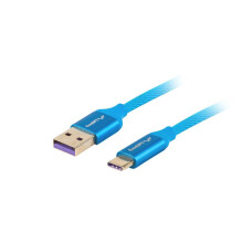 Lanberg CA-USBO-21CU-0010-BL USB cable USB 2.0 1 m USB A USB C Blue