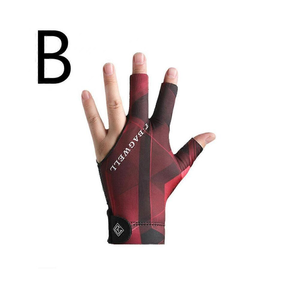 (Red) Billiard Gloves Nonslip Three Finger Open Professionelle Billardhandschuhe-image-OPC-PGXW8YR-NEW