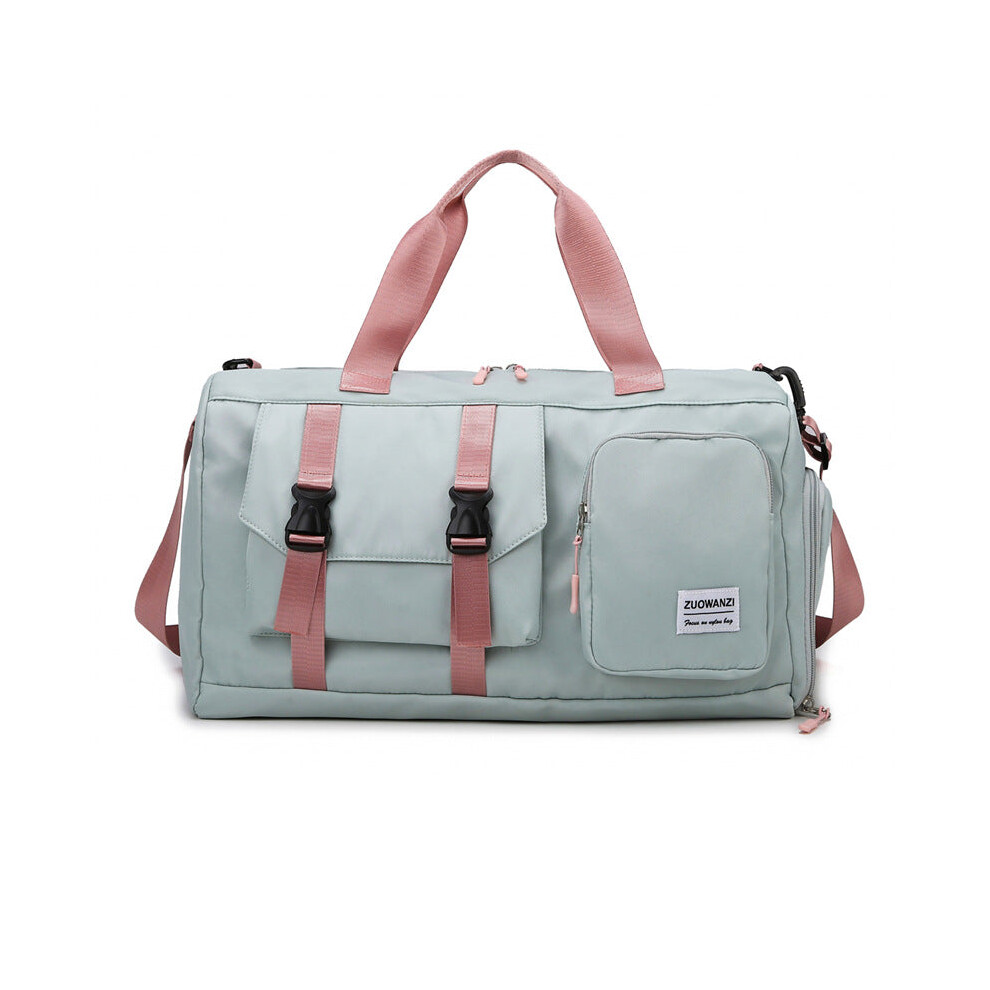 Green Pink Holographic Gym Duffel Bag Dry Wet Separation Large Capacity Duffle Bags-image-OPC-PGXW9MC-NEW