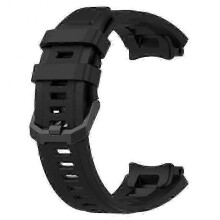 (Black)Silicone Strap For Amazfit T-rex 2 Official Replacement Strap With Tool For Huami Amazfit T-rex2