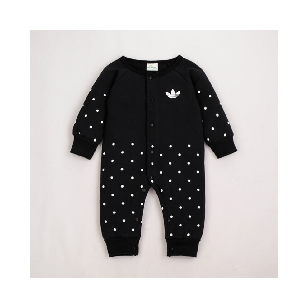 (Black,18-24Months)Combinaison barboteuse coton bébé garçon enfant body tenues vêtements