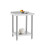 2 Tier 60cm W Commercial Stainless Steel Kitchen Prep and Work Table with Backsplash 2