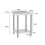 2 Tier 60cm W Commercial Stainless Steel Kitchen Prep and Work Table with Backsplash 4