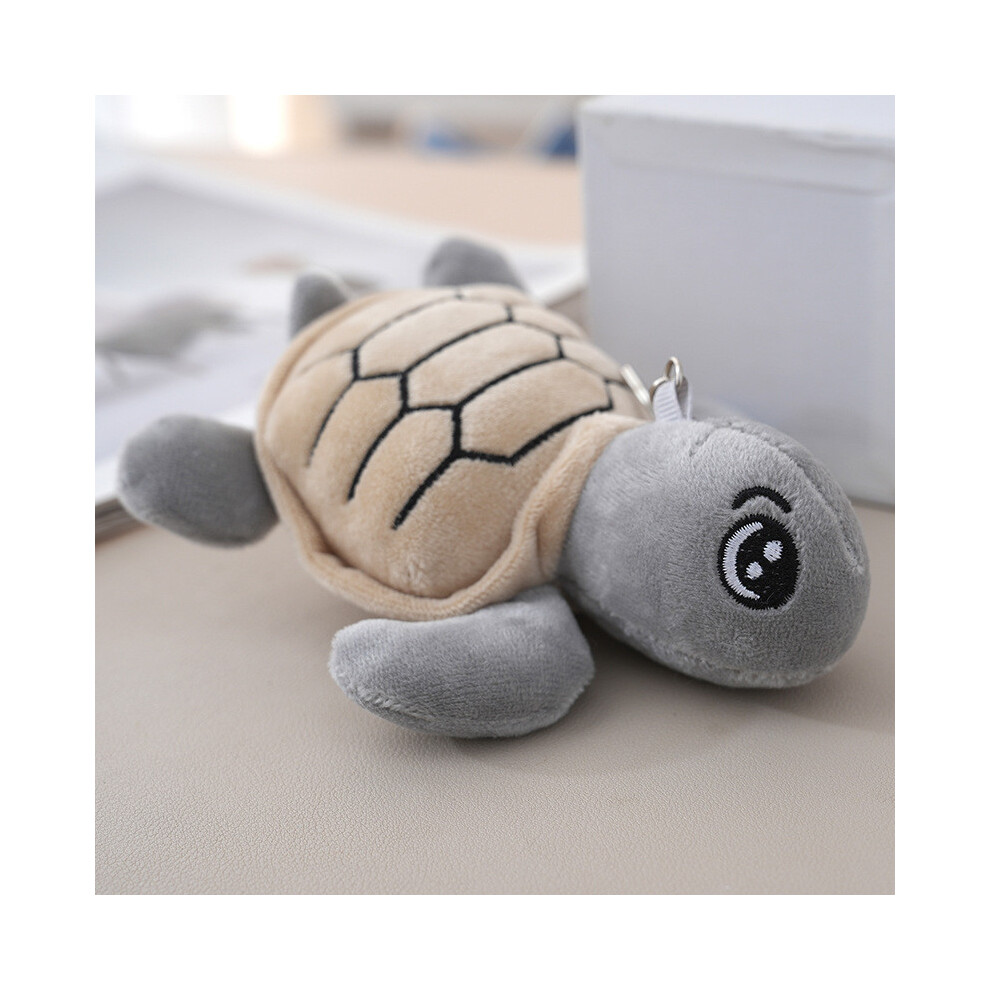 (Gray)Peluche tortue thème animal avec tissu peluche court pour enfant déco chambre