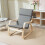 Homcom HOMCOM Comfortable Relax Rocking Chair with High Back, Grey 8