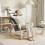 Homcom HOMCOM Comfortable Relax Rocking Chair with High Back, Grey 1