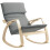Homcom HOMCOM Comfortable Relax Rocking Chair with High Back, Grey 2