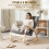 Homcom HOMCOM Comfortable Relax Rocking Chair with High Back, Grey 6
