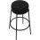 Rotonda Bouclé Kitchen Bar Stools, Fixed Height, Black (66cm) 3