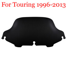 (8 tum svart 96-2013)4,5"-10,5" Wave Windshield Fairing Vindruta för Harley Electra Street Glide FLHX