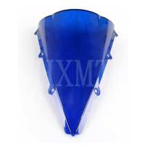 (Azul) Parabrisas negro de doble burbuja para Yamaha YZF 1000 R1 2002-2003 YZFR1 02 03