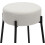 Rotonda Bouclé Kitchen Bar Stools, Fixed Height, White(66cm) 2