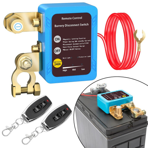 Remote Battery Disconnect Switch 12v, 240A