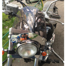 (Savu)Moottoripyörän tuulilasi Yamaha Virago 250 XV250 535 XV535 535S XV535S ylempään haarukkaputkikiinnitykseen