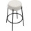 Rotonda Bouclé Kitchen Bar Stools, Fixed Height, White(66cm) 3