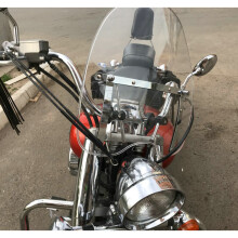 Parabrisas transparente de 18 pulgadas y 22-25 mm para Yamaha Drag Star Classic XVS 650, 1100, 125,