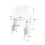 (Μαύρο σετ) Μοτοσικλέτα Clear PC Windscreen Deflector For Harley Softail Deluxe Fat 4