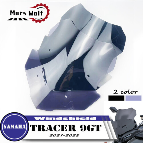(Μαύρο)Για YAMAHA NEW Tracer 9 GT 2021 22Αξεσουάρ μοτοσικλέτας Παρμπρίζ 1