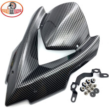 (ανθρακόνημα) Μοτοσικλέτα Sports Carbon Fiber Windscreen Viser Visor Windshield