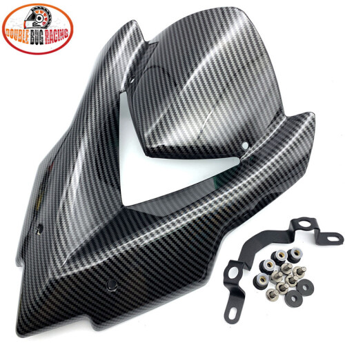 (ανθρακόνημα) Μοτοσικλέτα Sports Carbon Fiber Windscreen Viser Visor Windshield