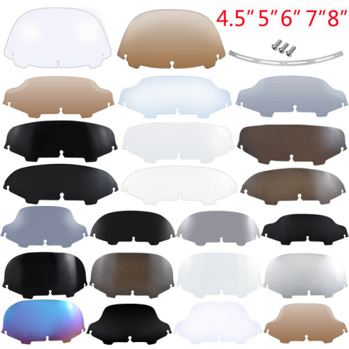 (Καπνός 8 ιντσών) 4,5"- 12,5" Θήκη για Fairing Παρμπρίζ Windshield Fairing Παρμπρίζ 1