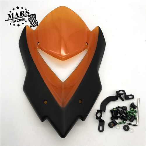 (Πορτοκαλί) Μοτοσικλέτα Παρμπρίζ Viser Visor Deflector παρμπρίζ ταιριάζει