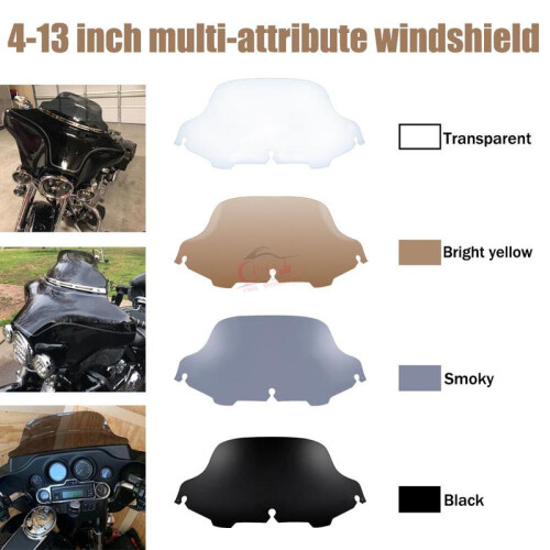 (10,5 ιντσών Clear14-up) 4,5"-10,5" Wave Windshield Fairing Παρμπρίζ για Harley Electra 1