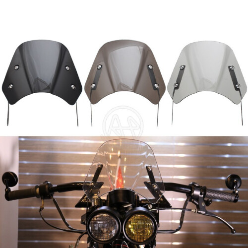 (Μαύρο) Μοτοσικλέτα Universal ABS Παρμπρίζ Παρμπρίζ για Harley Honda 1