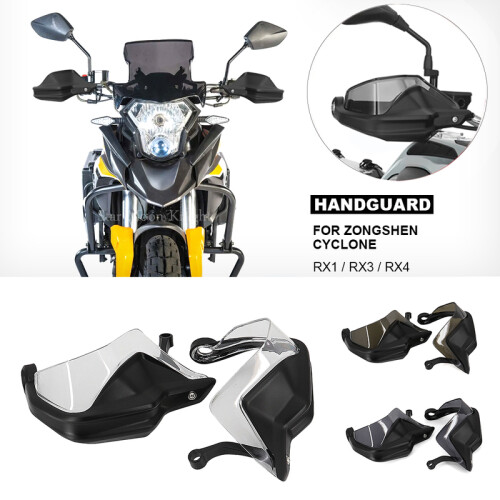 (Σετ-Smoky γκρι) Αξεσουάρ μοτοσικλέτας Handguard Shield Hand Guard Extension 1