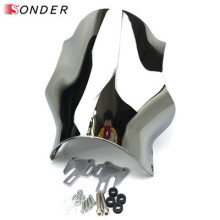 (Chrome) Για Honda Yamaha Kawasaki Suzuki Smoke Clear Universal παρμπρίζ μοτοσυκλέτας