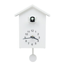 White Cuckoo Wall Clock for the Living Room, Entrance Door, Corridor