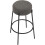 Rotonda Bouclé Kitchen Bar Stools, Fixed Height, Grey (66cm) 3