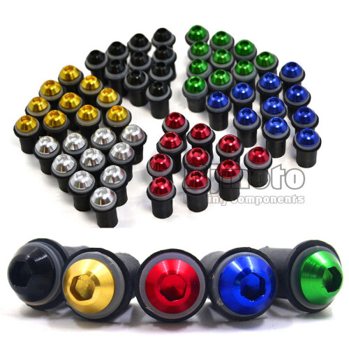 (Πράσινο) BJMOTO 10X 5mm Universal μπουλόνια παρμπρίζ Βίδες Βίδες παξιμάδια 1