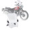 (grau)FÜR KAWASAKI W800 W800SE Motorrad Einstellbare Windschutzscheibe 2