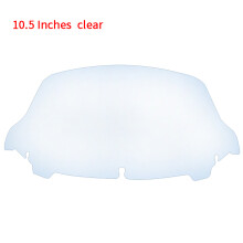 (10,5 tum klar) Motorcykel Wave Windshield Windscreen Wind Deflector För Harley Electra Street Tri Glide
