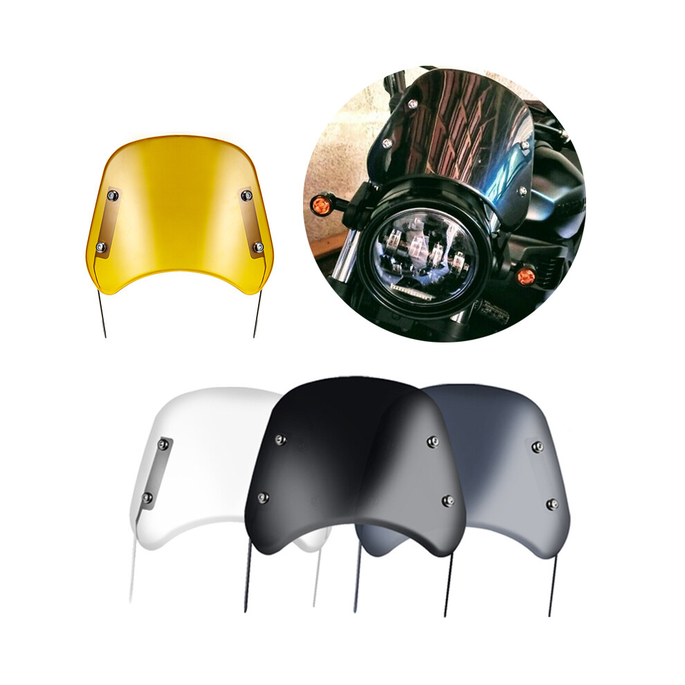 Déflecteur de vent universel pour pare-brise de moto (noir) 4 couleurs pour Harley, Honda, Yamaha, Kawasaki,