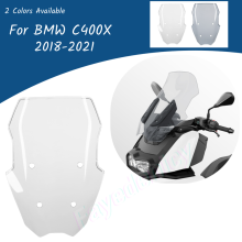 (Przezroczysta) Osłona szyby przedniej C400 X do motocykla BMW C400X 2018, 2019, 2020 i 2021. Osłona