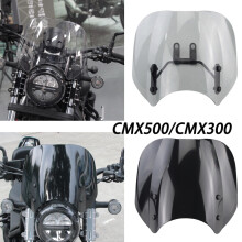 (Przezroczysty) Do Rebel CMX 500 300 Szyba przednia Deflektor wiatru CMX500 Osłona przednia Akcesoria