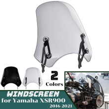 (Lekki dym) Szyba przednia XSR900 do motocykla Yamaha XSR 900 2016 2017 2018 2019 2020 2021, deflektor